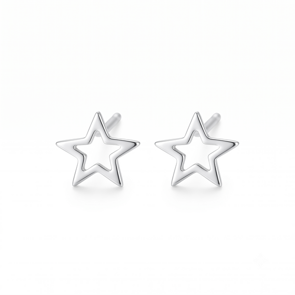 Tiny Silver Star Studs | 92.5 Silver