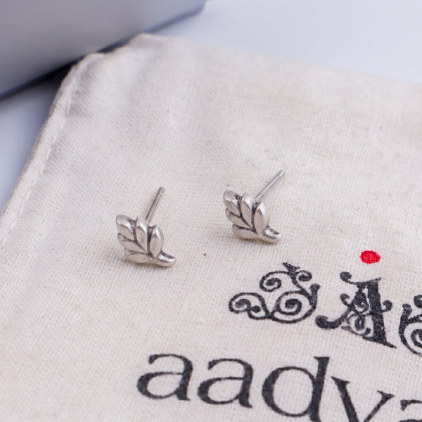 Leaf Studs | 92.5 Silver