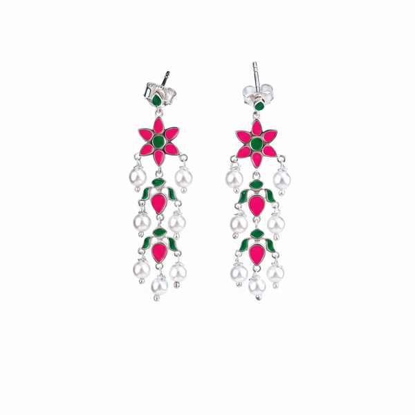 Petal Fall Meena Earring