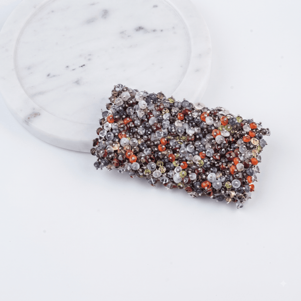 Silver Statement Bracelet with Multicolour Stones