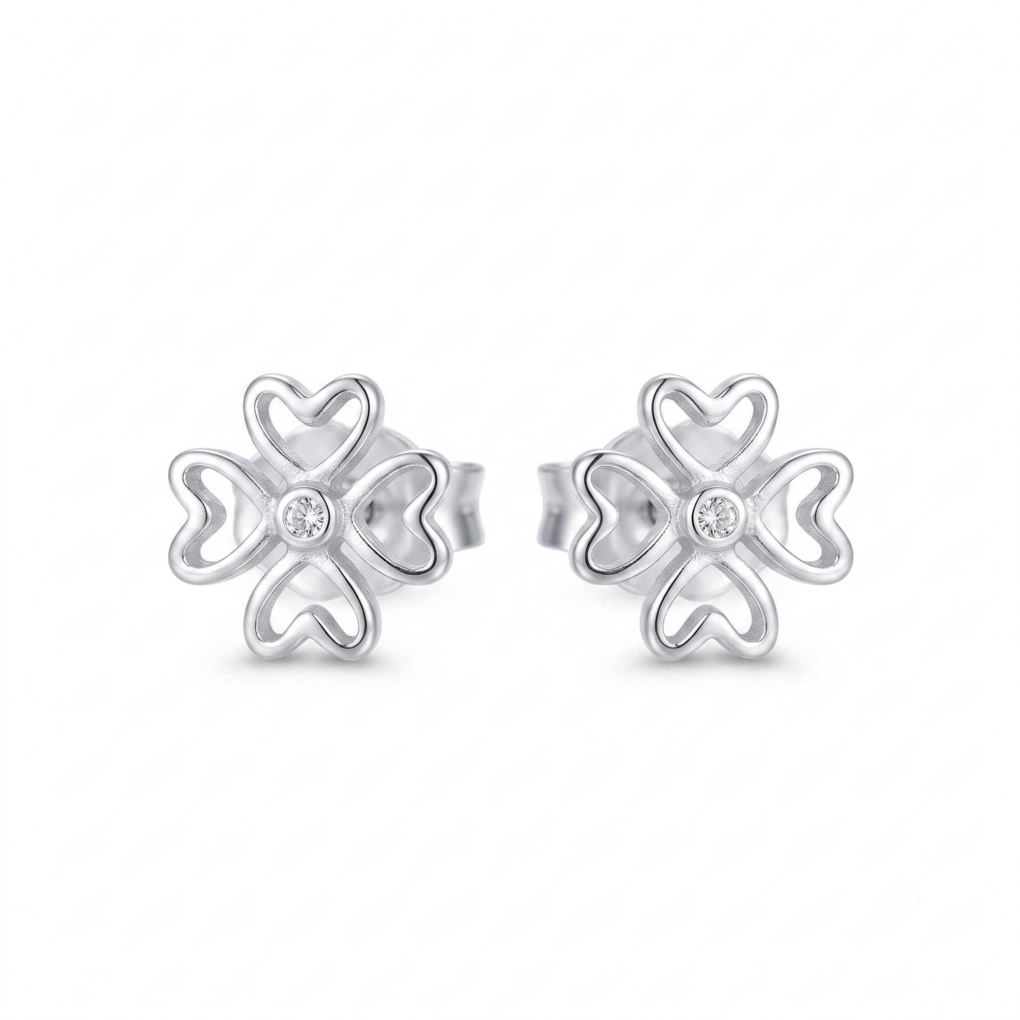 Silver Love Earring