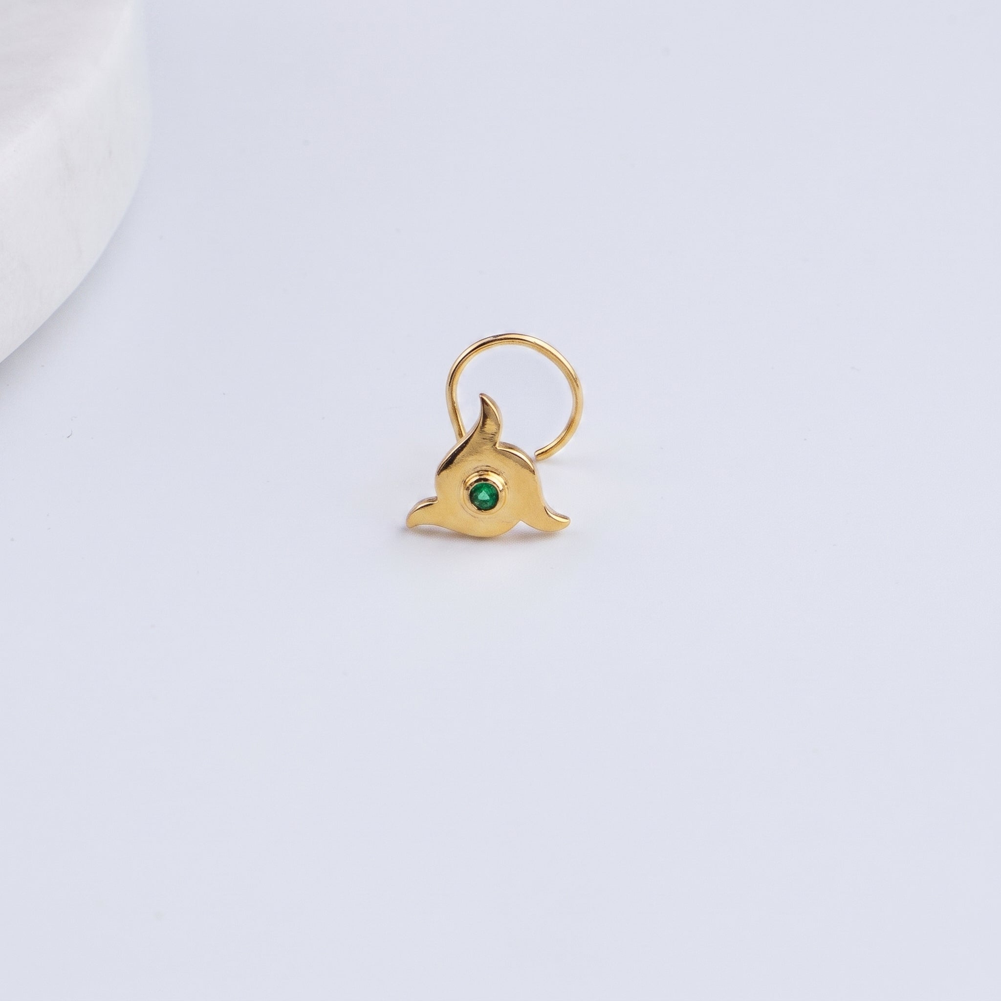 Nakshatra Nose pin (Pierced) | 92.5 Silver | 22K Gold Plated