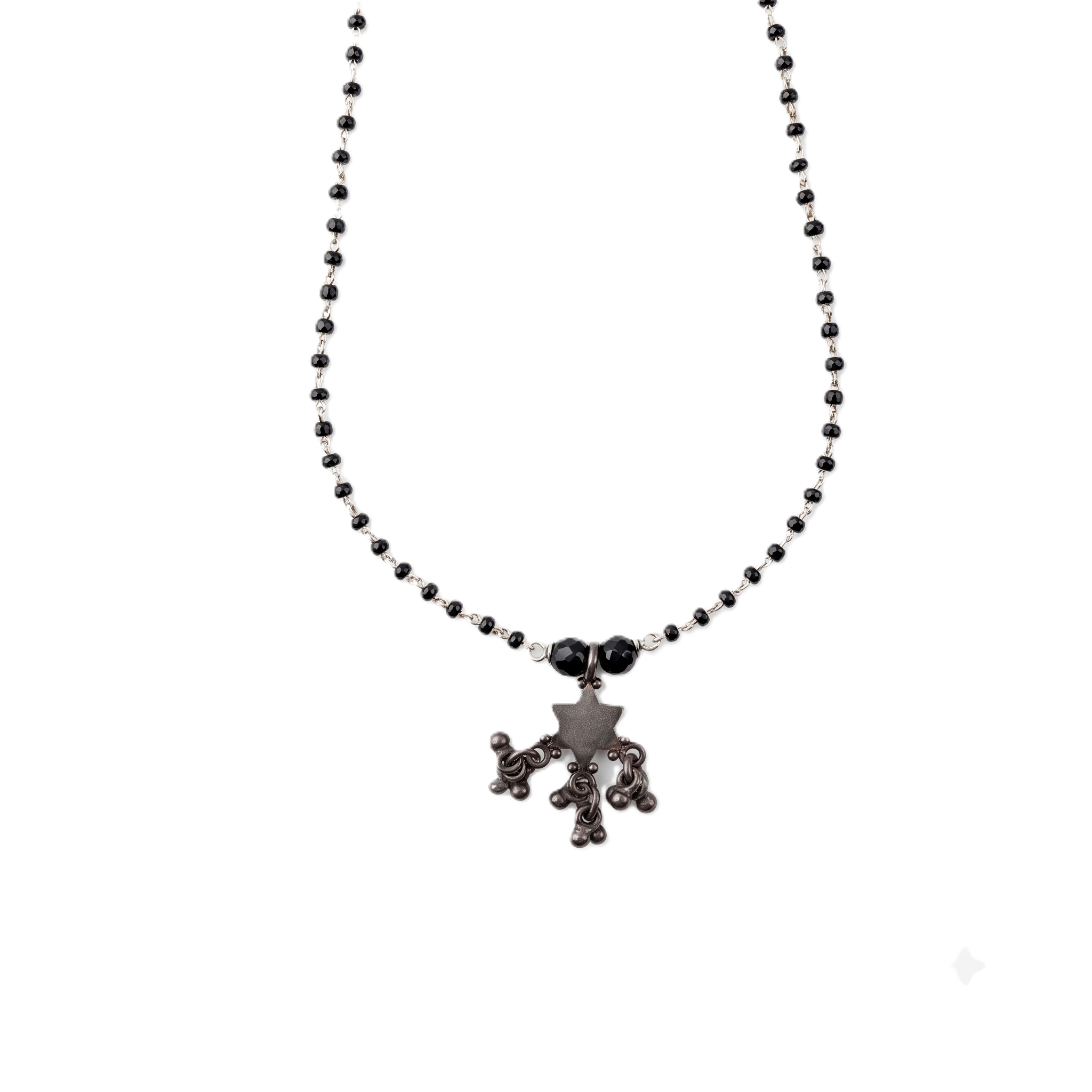 Silver Charm Mangalsutra : Star with Ghungroo