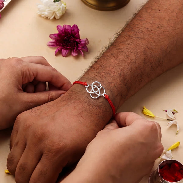 Eternity Silver Rakhi