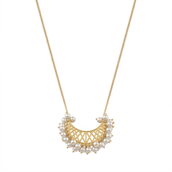 Chand Pearl Necklace | 22K Gold Plated | 92.5 Silver