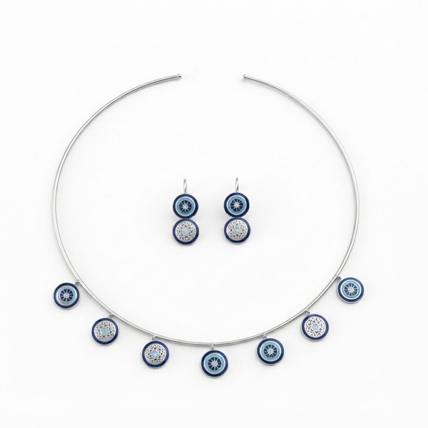 Handcrafted Silver Hasali Choker Set