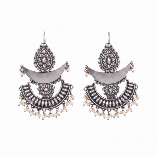 Chandbali ( Mahnoor) | 92.5 silver | Size : Medium