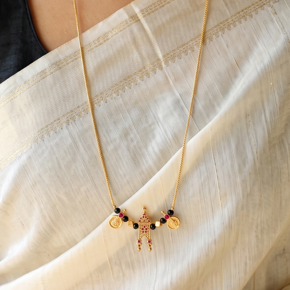 Silver Taali Mangalsutra | 22K Gold-Plated (Made to Order)