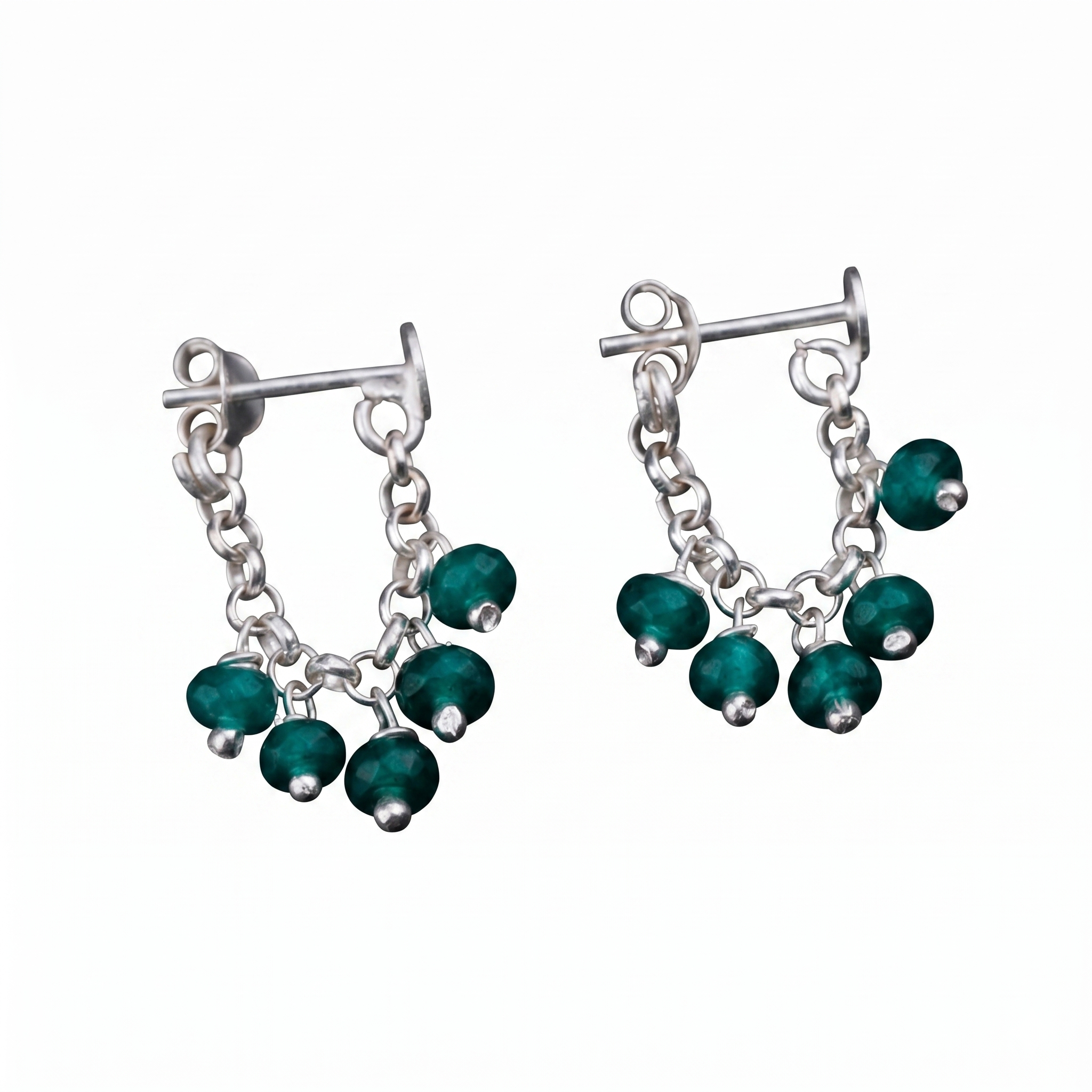 Silver Green Onyx Trinket