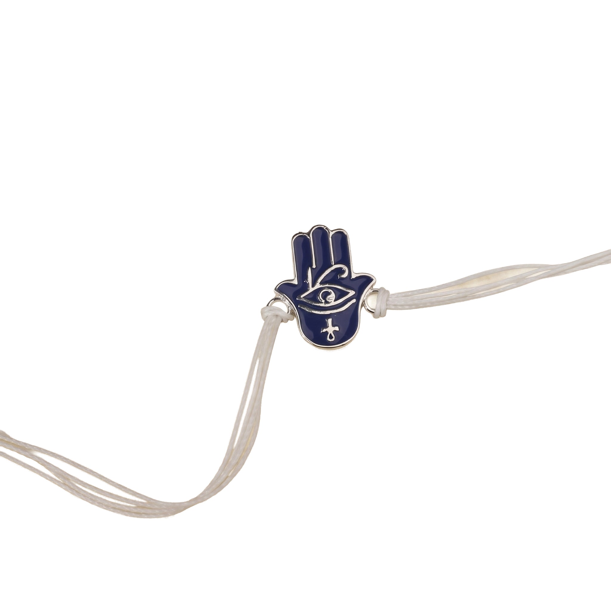Hamsa Hand Silver Rakhi