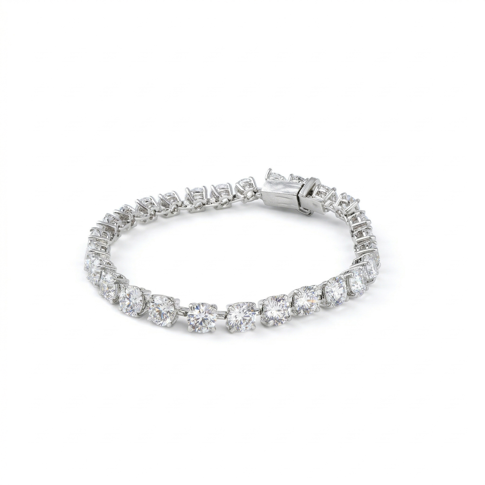 Round Shape CZ Tennis Bracelet