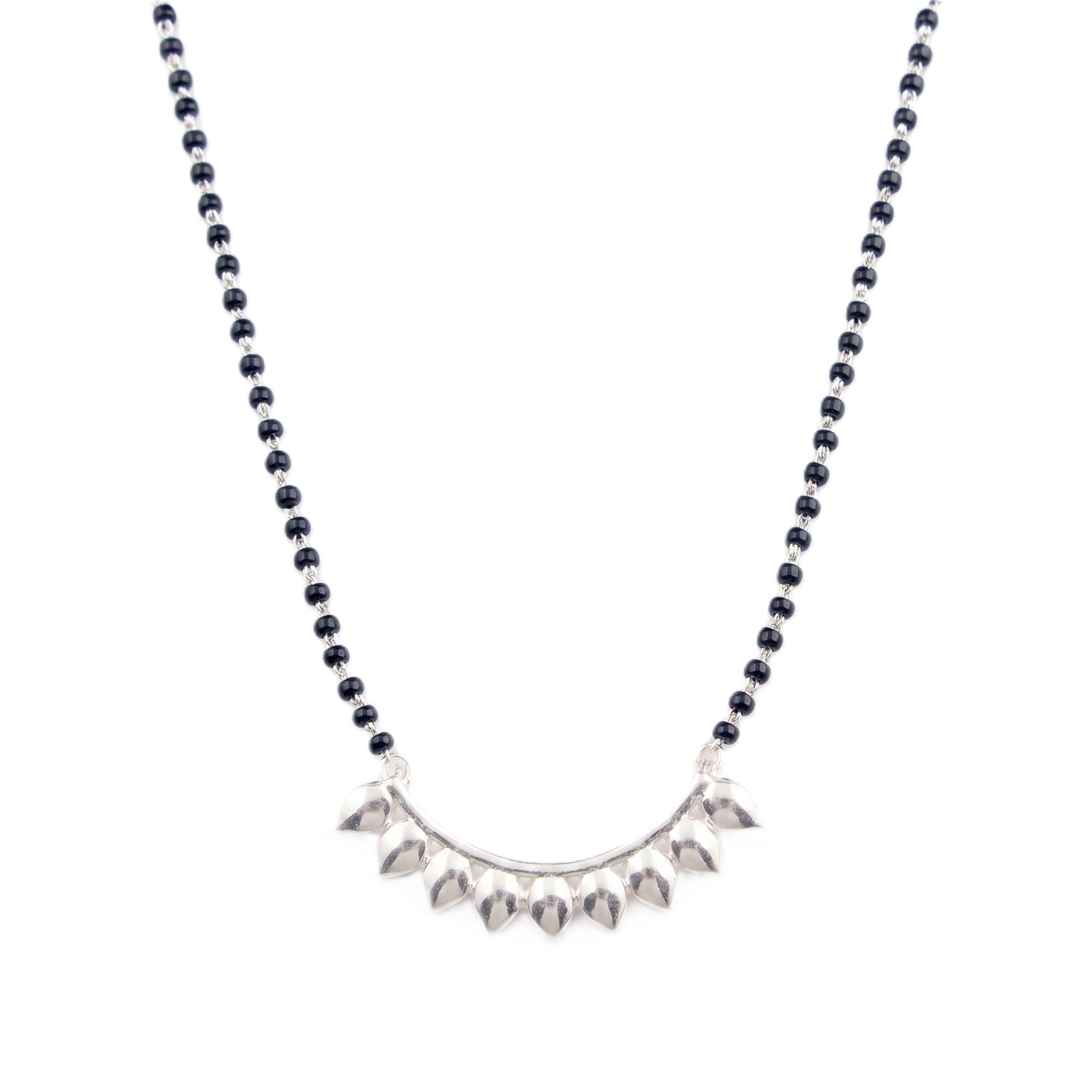 Silver Petals Mangalsutra