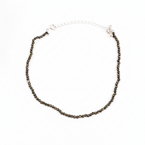 Pyrite Anklet with Ghungroo
