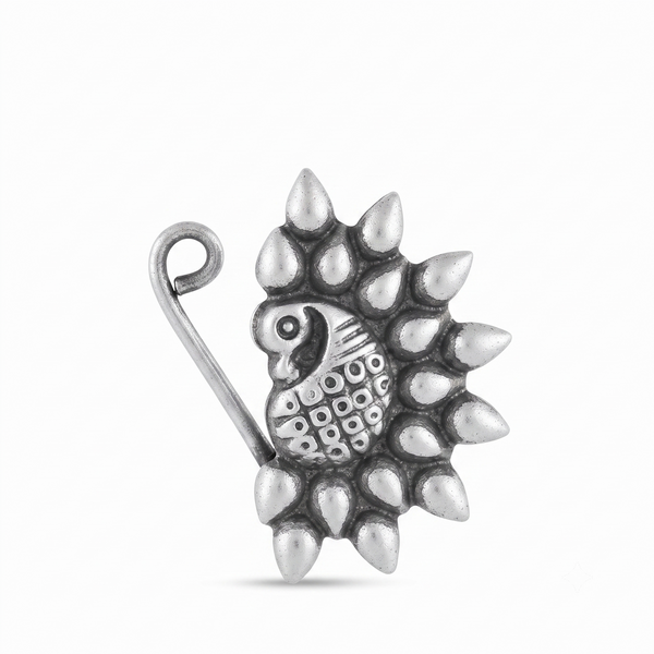 Paisley Peacock Nath (Left, Clip on)