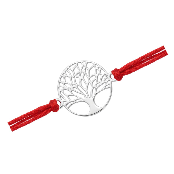 Silver Laser Cut Kalpavriksha Rakhi