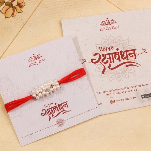 Handmade Pearl Rakhi