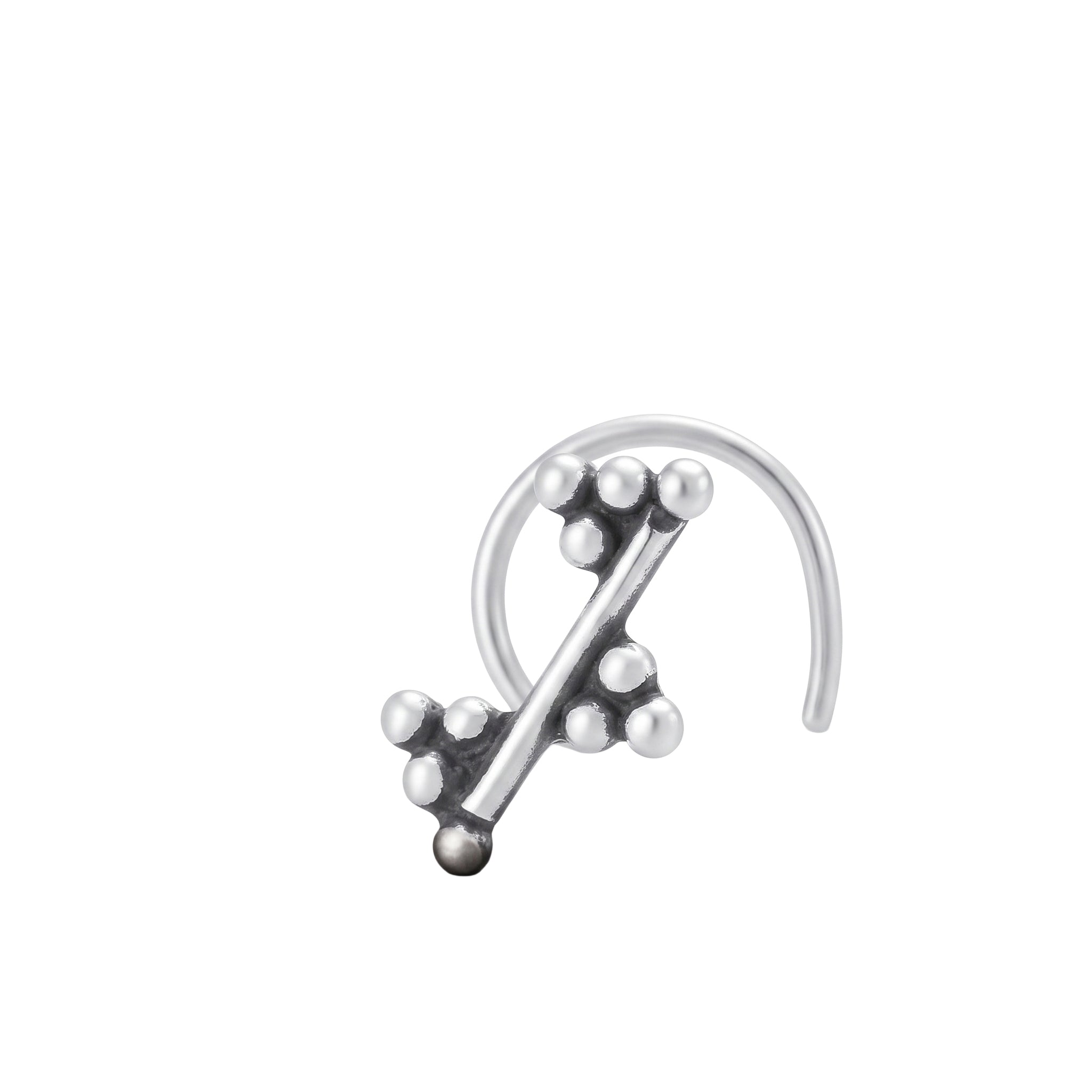 Handmade Silver Nose pin (Pierced)
