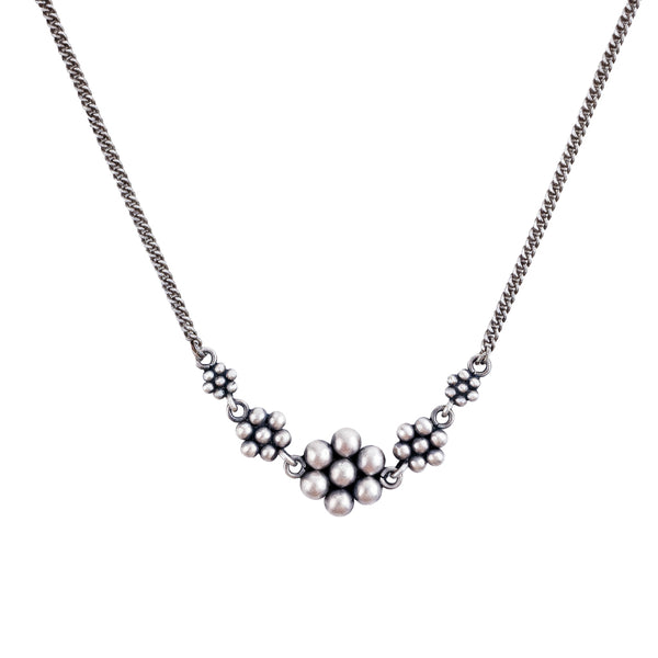 Silver 5 kudi choker in 92.5 sterling silver