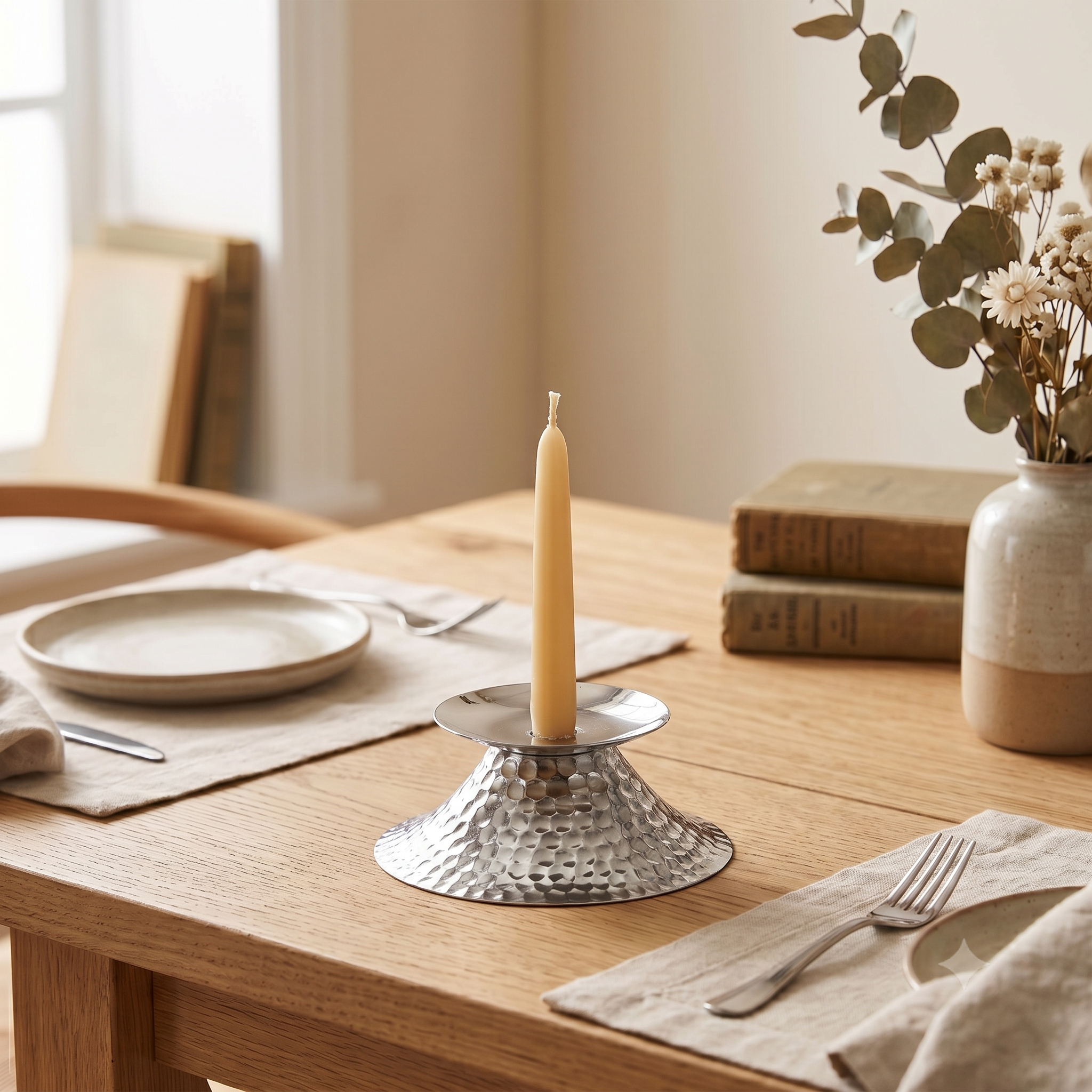 Silver Candle Stand