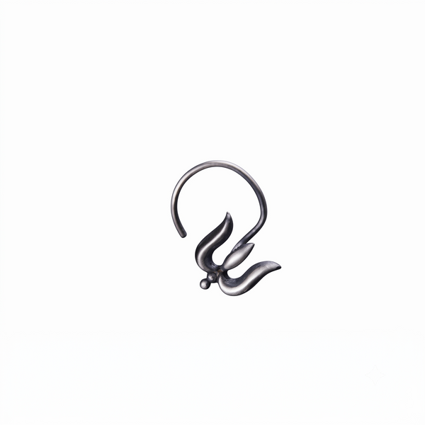 Trishul nose pin (Pierced)