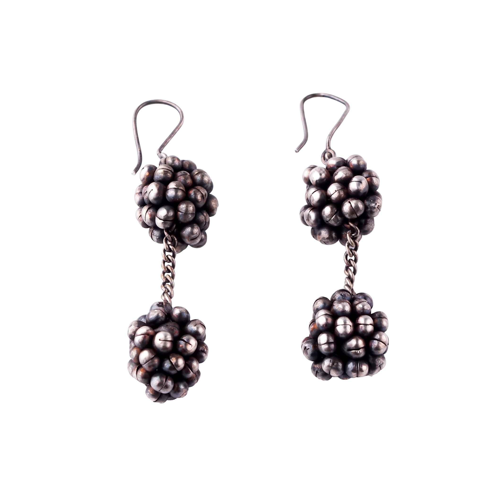 Ghungroo Bunch Earrings (Double): Hook Style