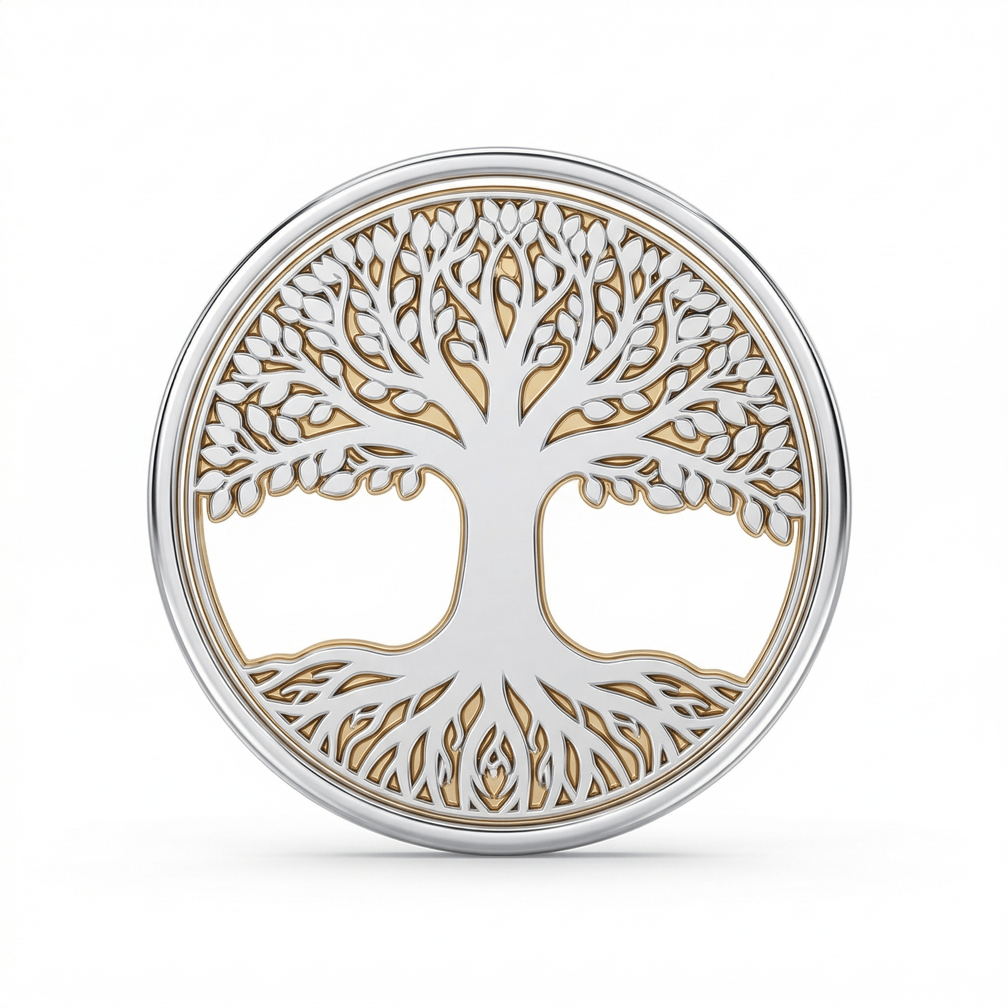 Sterling Silver Tree of Life Coin