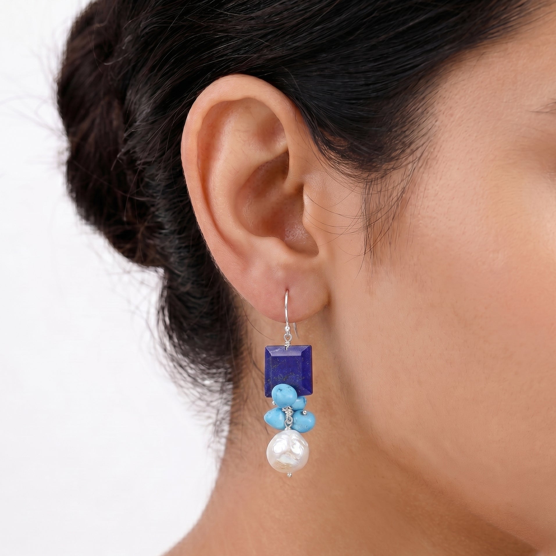 Lapis Cascade Earring