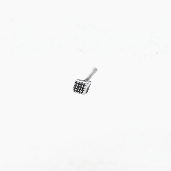 Silver Mini Dotted Nose pin
