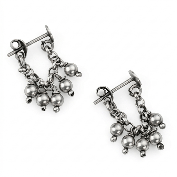 Silver Beads Trinket earrings