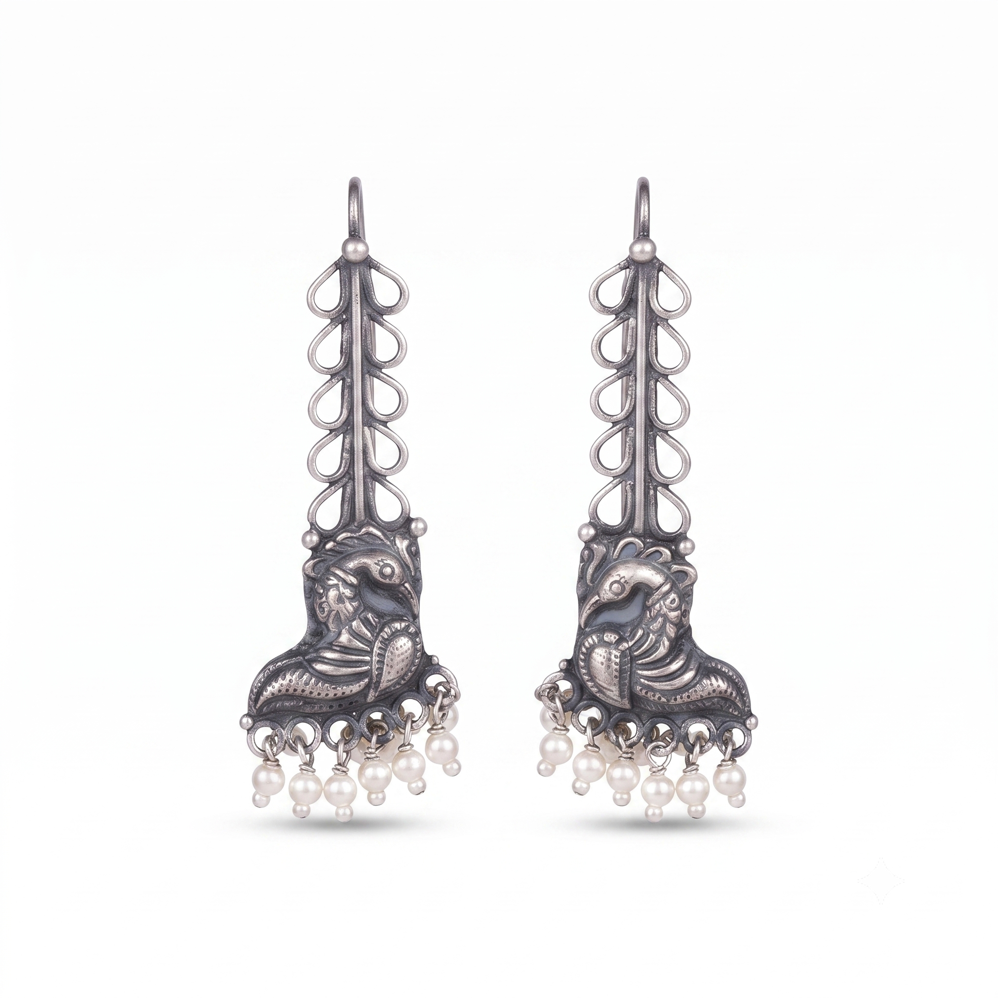 Delicate Peacock Earring