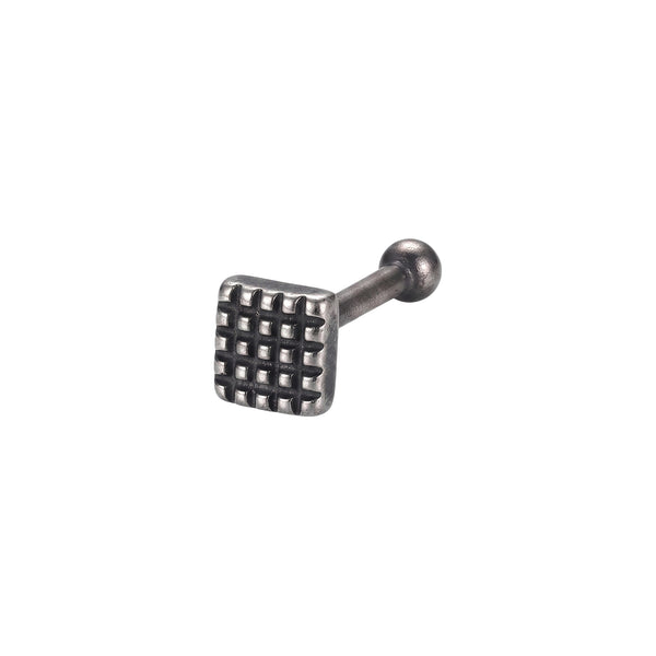 Silver Dotted Diamond Nose pin