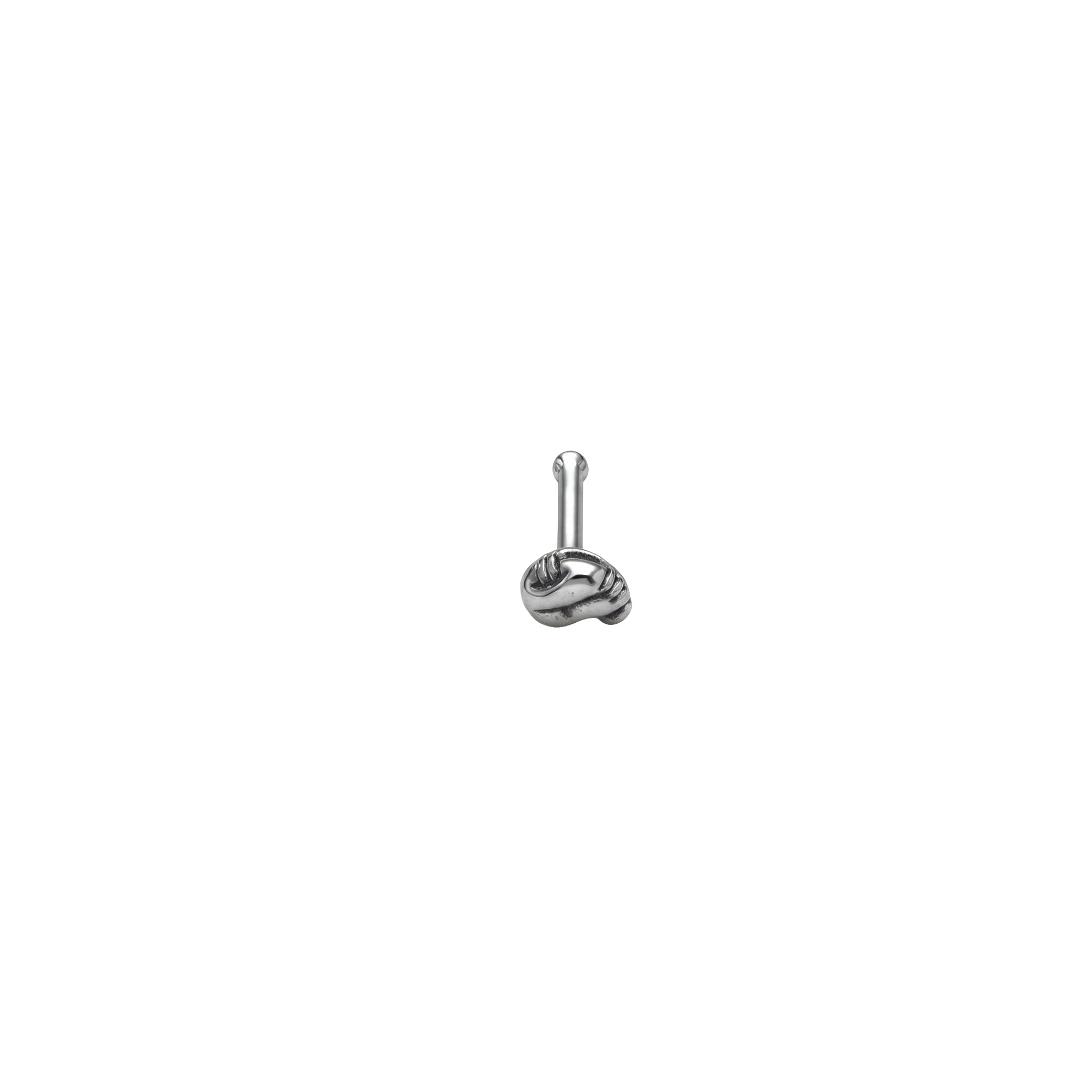 Silver Paisely Nose pin