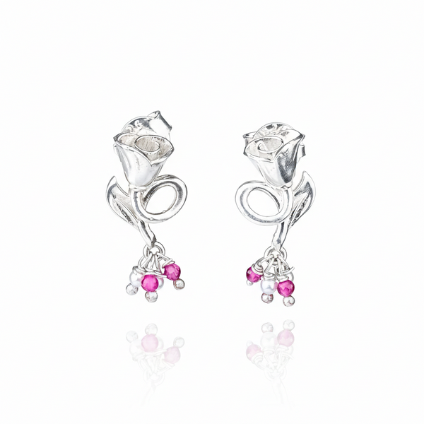 Rose Leaf Earrings