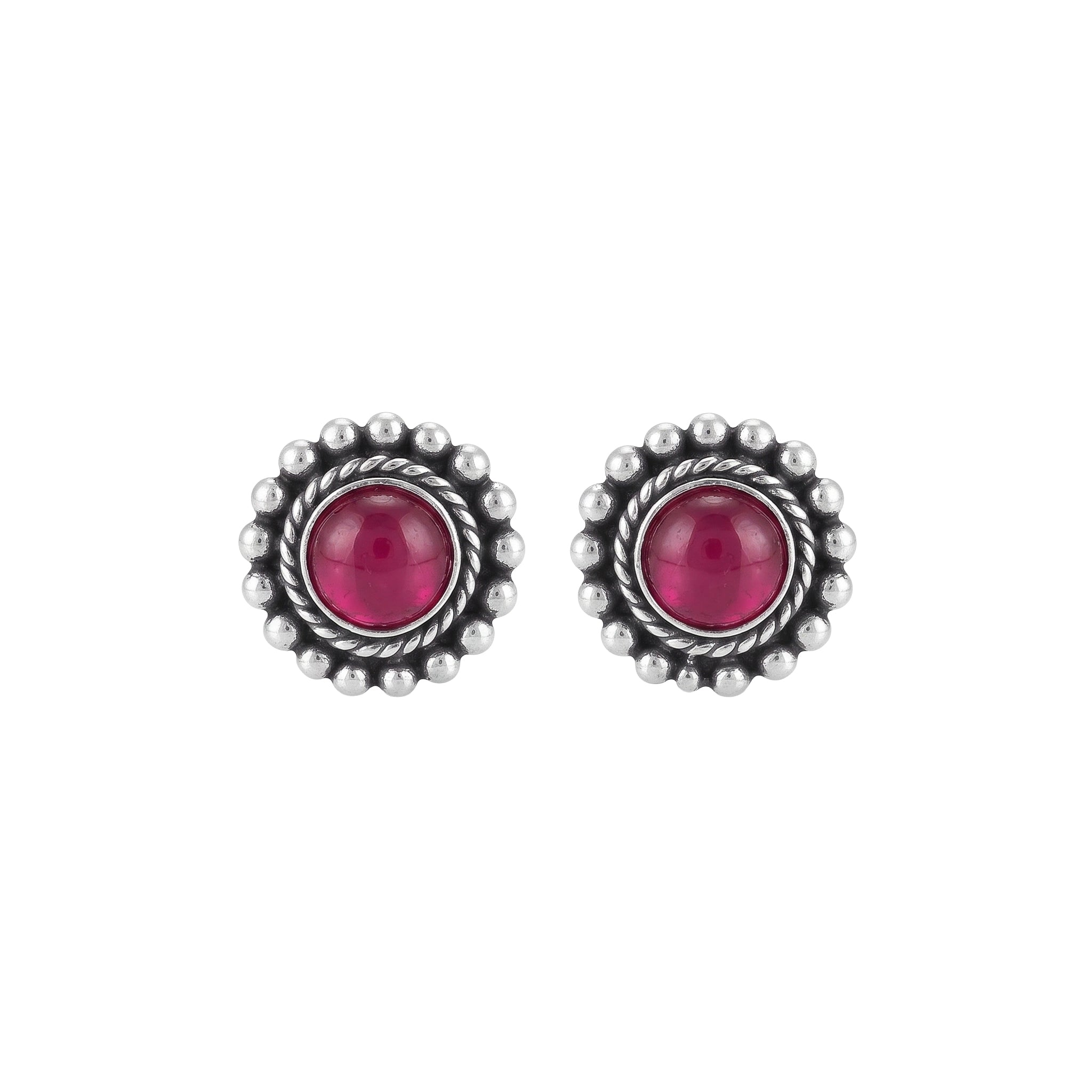 Round Kempu Earrings