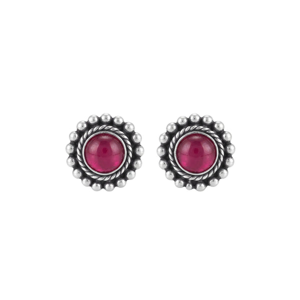 Round Kempu Earrings