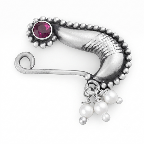 Silver Aaradhya Nath (Left, Clip on)