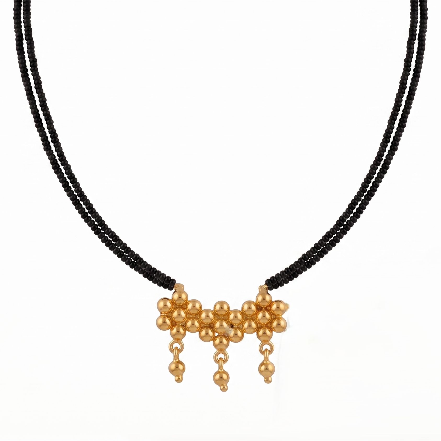Gold Plated Kudi Mangalsutra | 92.5 Silver | 22K Gold Plated