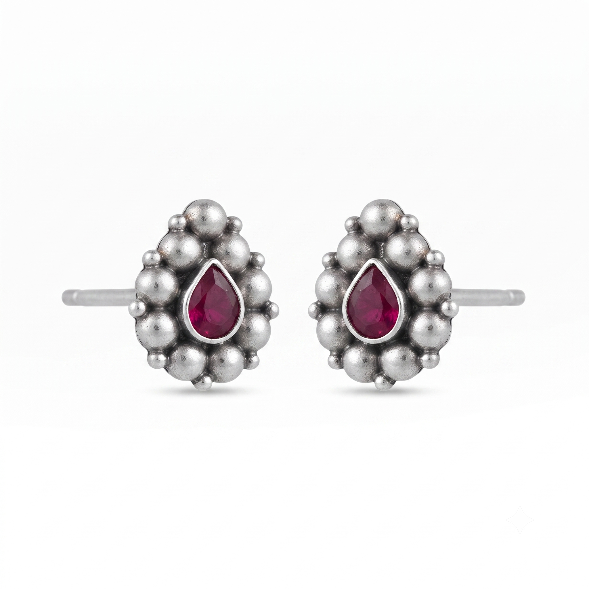 Pink Stone Drop Earrings
