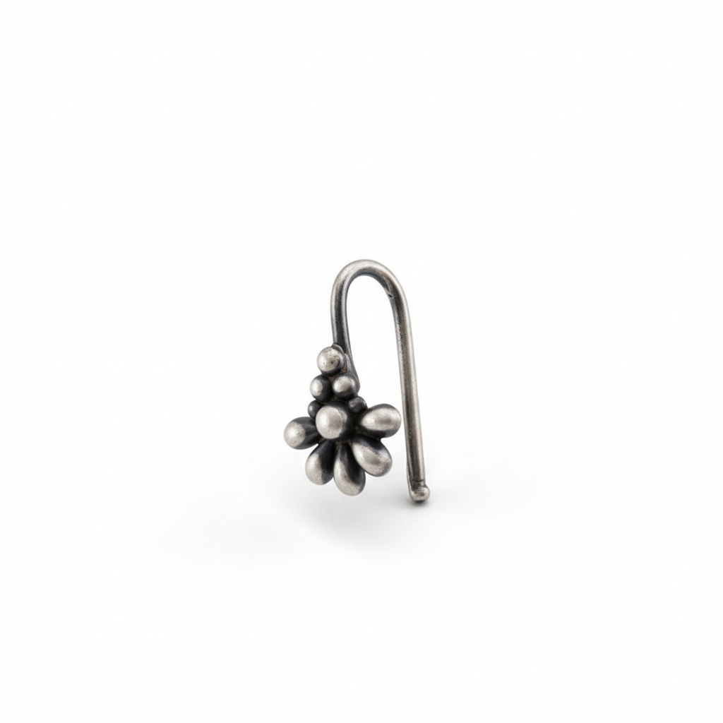 Silver Nose pin (Clip on)