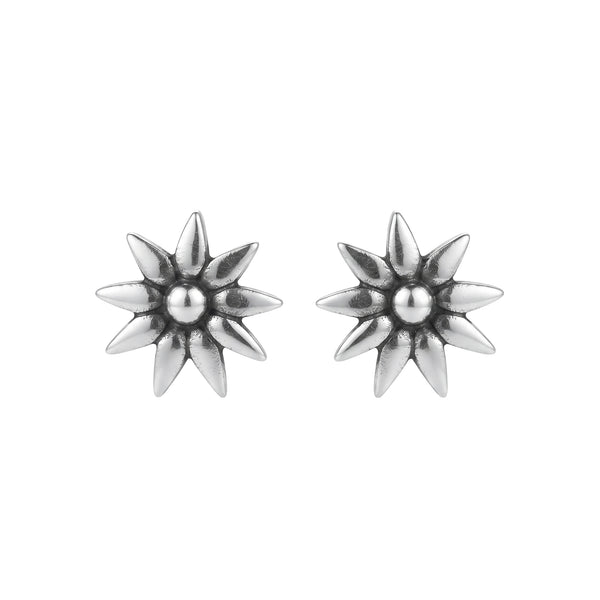Silver Flower Earring (Medium)