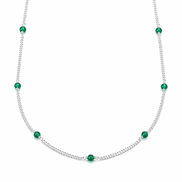 Green Onyx Chain: Short