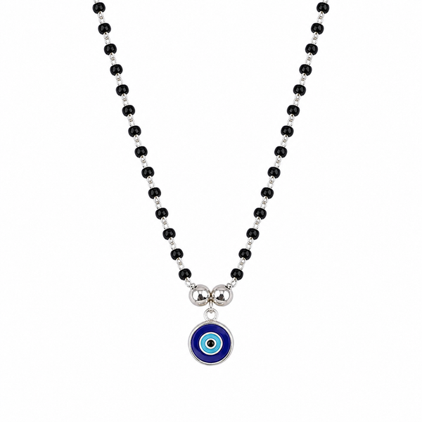Handmade Silver Evil Eye mangalsutra