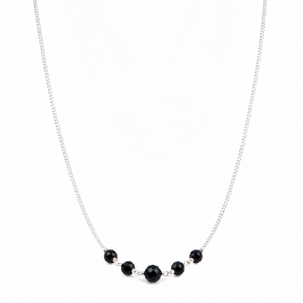 Handmade Silver Mangalsutra : Spinel ganthan