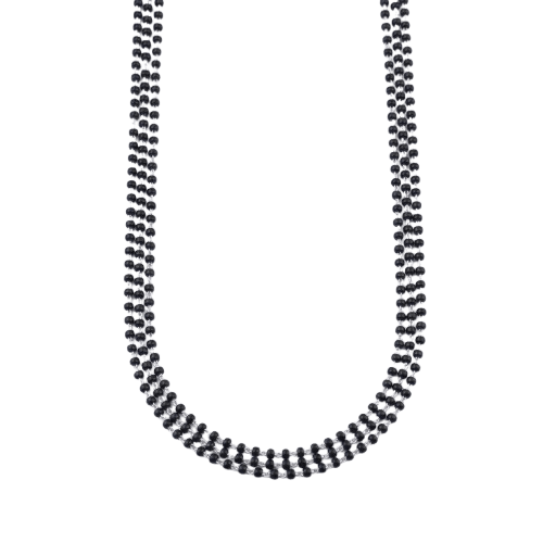 Handmade Silver Three-Layered Mangalsutra jewelry