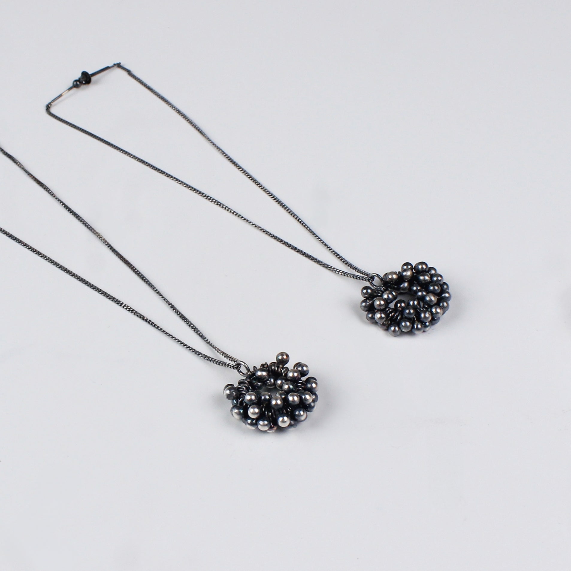Kashmir Dejhoor Earring : Ghugroo , Oxidized silver finish