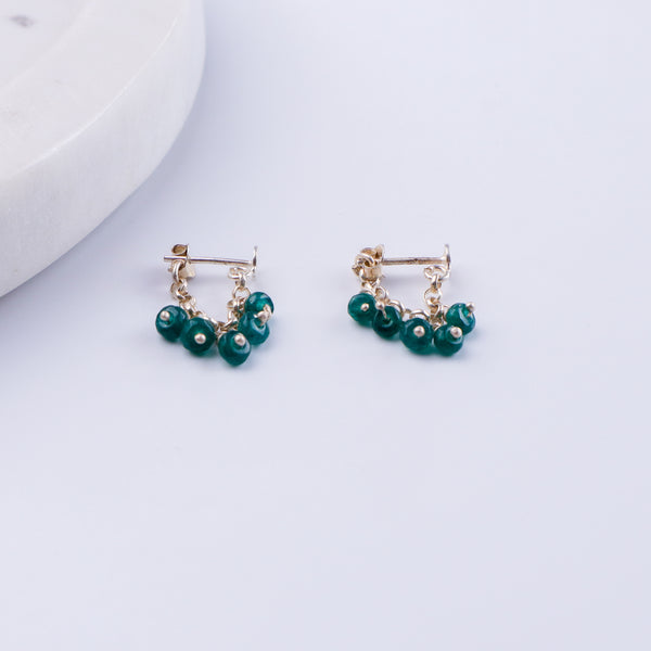 Silver Green Onyx Trinket