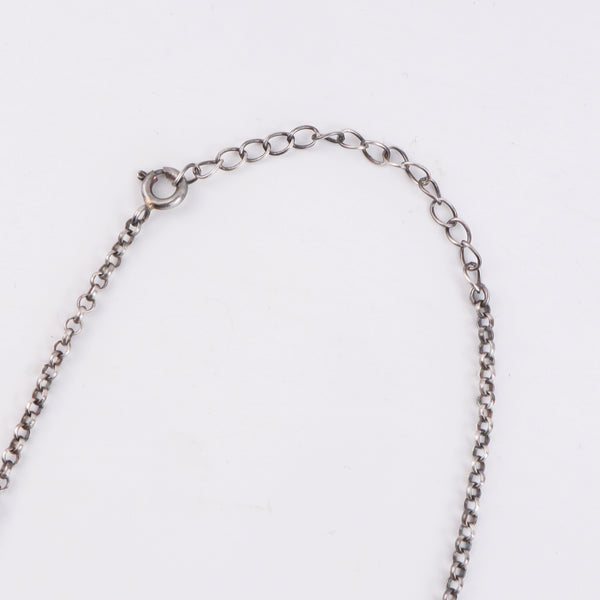 Silver Saraswati Necklace with Beads (Big)