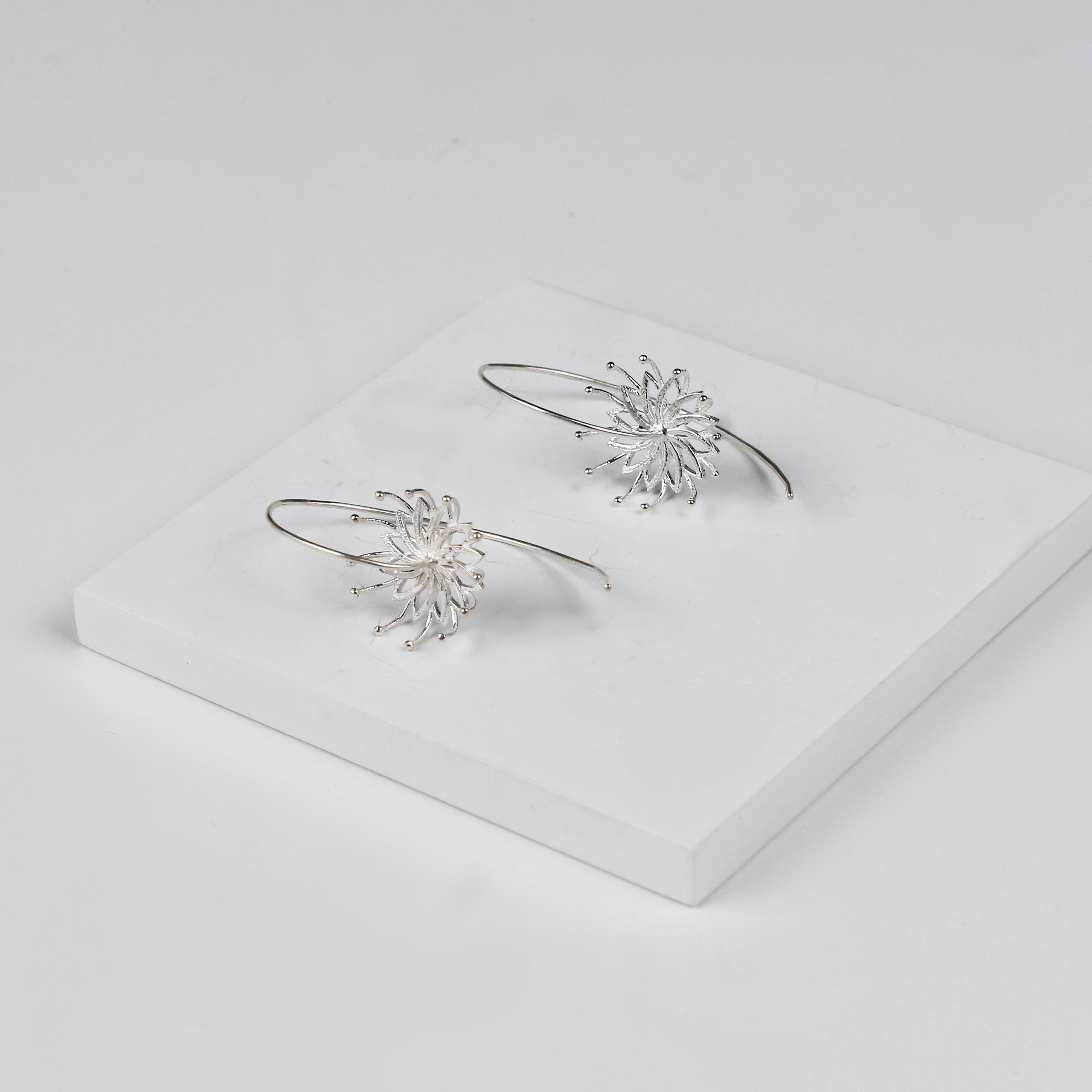 Bramhakamal Flower Earrings