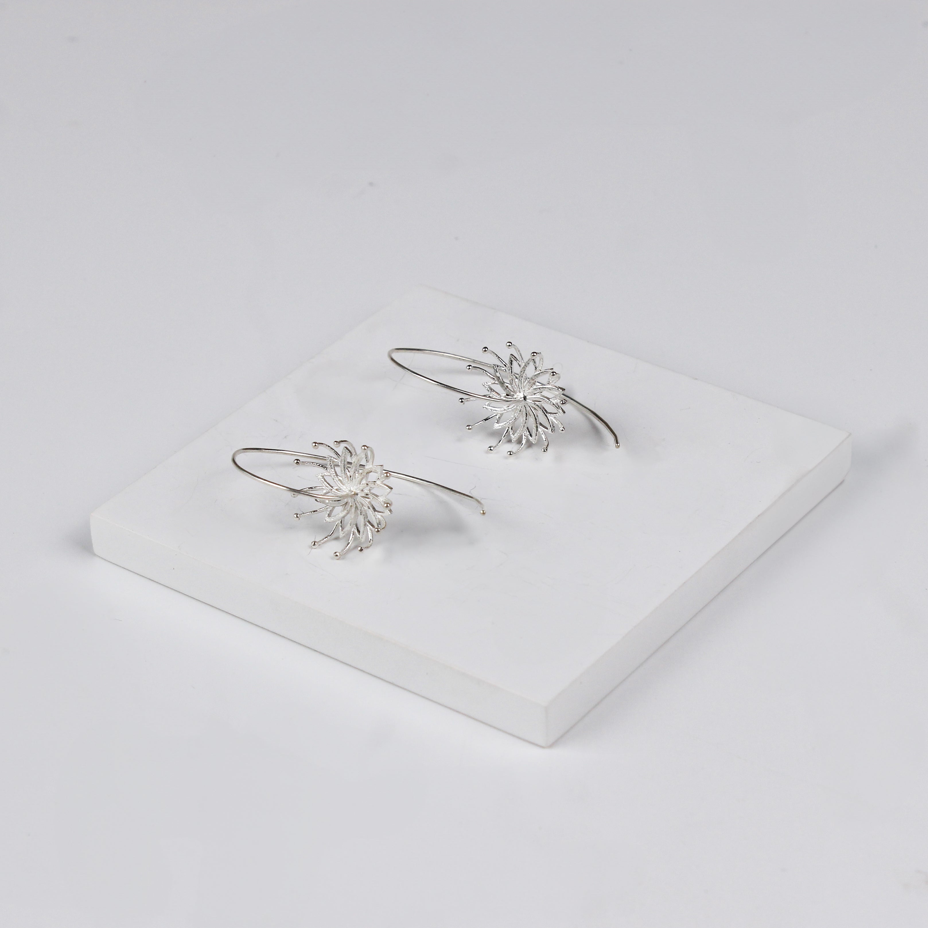 Bramhakamal Flower Earrings