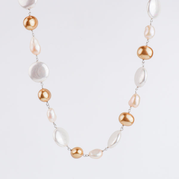 Pearl Silver Ganthan Necklace